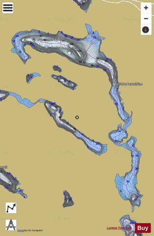Beauchene Petit Lac depth contour Map - i-Boating App