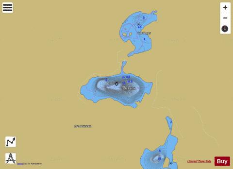Carre Lac depth contour Map - i-Boating App