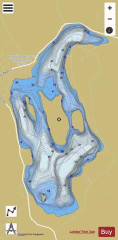 Cloutier Lac depth contour Map - i-Boating App