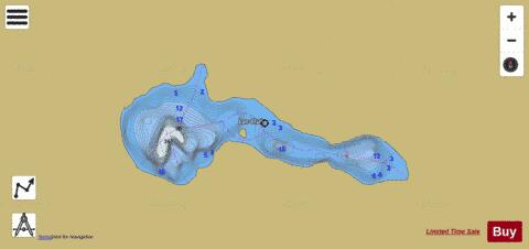 Club Lac depth contour Map - i-Boating App