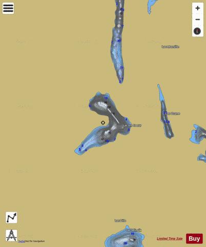 Coeur Lac En A depth contour Map - i-Boating App