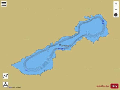 Colomb Lac depth contour Map - i-Boating App