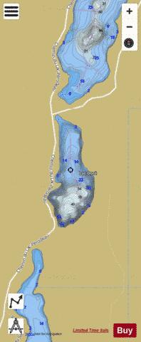 DORE LAC depth contour Map - i-Boating App