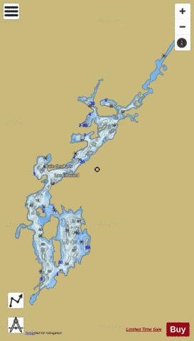 Edouard Lac depth contour Map - i-Boating App