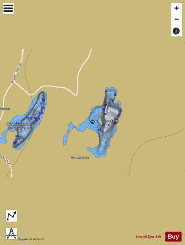 Ferry Lac depth contour Map - i-Boating App