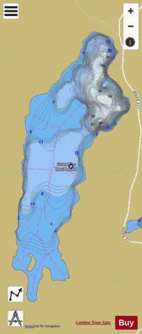 Grand Lac MacDonald depth contour Map - i-Boating App