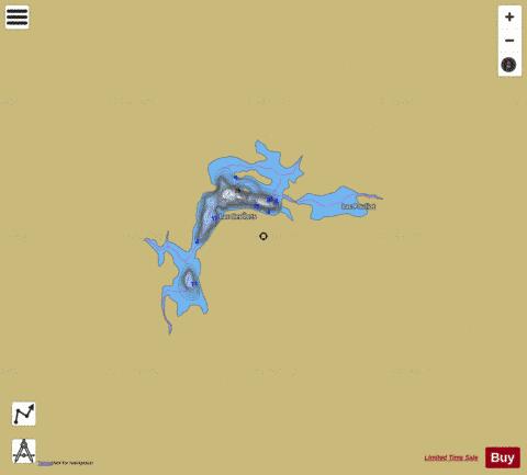 Ilets Lac Des depth contour Map - i-Boating App