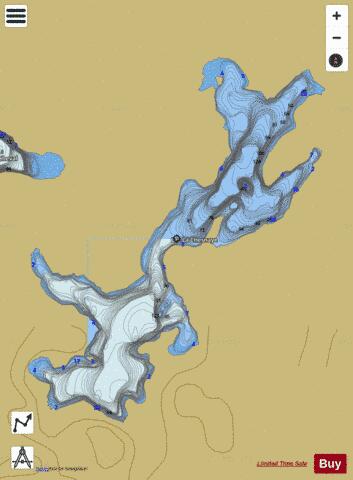 La Chesnaye Lac depth contour Map - i-Boating App
