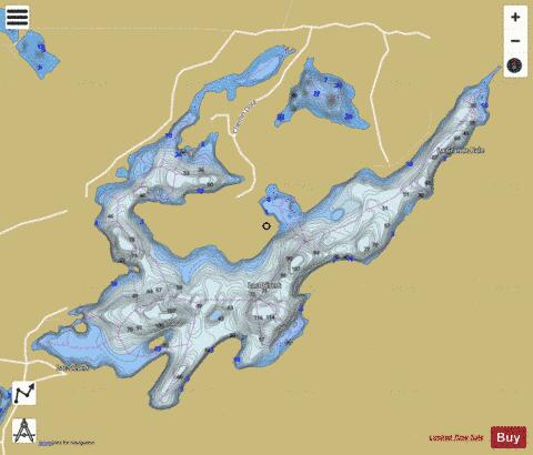 Lac D Sert depth contour Map - i-Boating App