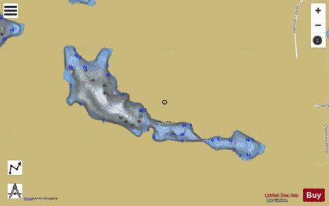 Lac Napol On depth contour Map - i-Boating App
