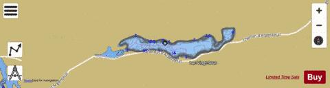 Lac Vingt Sous depth contour Map - i-Boating App