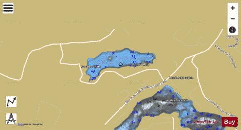 Lac Des Chats depth contour Map - i-Boating App
