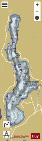 Lac Du Corbeau depth contour Map - i-Boating App