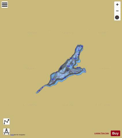 Lac No 82903 depth contour Map - i-Boating App