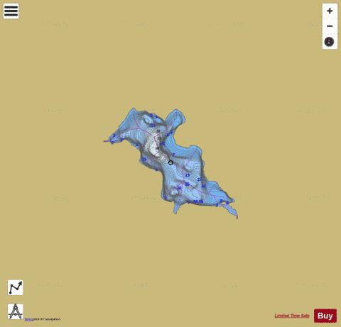 Lac No E 3547 depth contour Map - i-Boating App