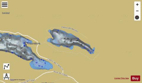 Lauzon Lac depth contour Map - i-Boating App