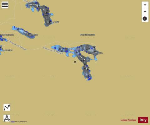 McGuire Lac depth contour Map - i-Boating App