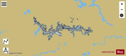 Nantais Lac depth contour Map - i-Boating App