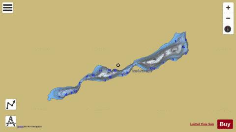 Narcisse Lac A depth contour Map - i-Boating App
