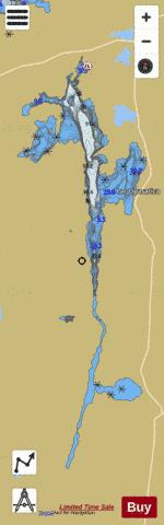 Opasatica Lac depth contour Map - i-Boating App