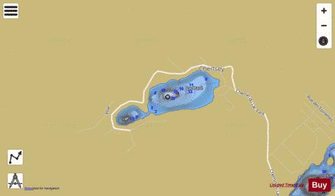Pare Lac depth contour Map - i-Boating App