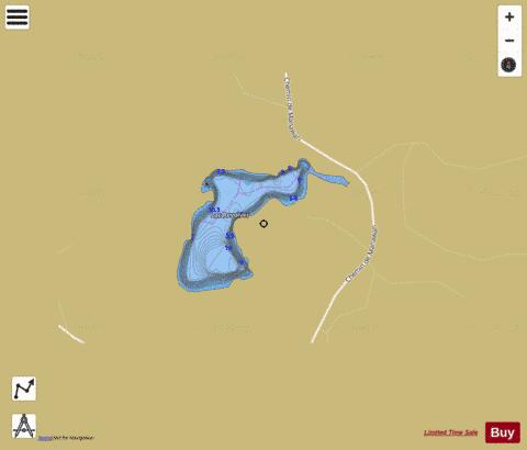 Revolver Lac depth contour Map - i-Boating App
