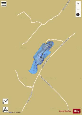 Shaw Grand Lac depth contour Map - i-Boating App