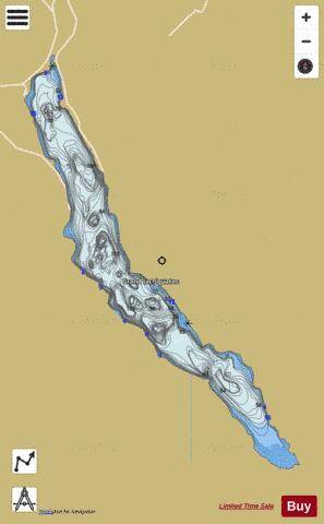 Squatec Grand Lac depth contour Map - i-Boating App