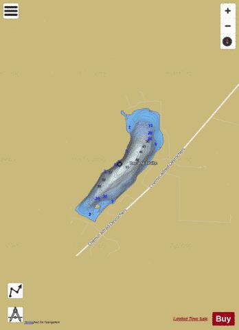 Truite Lac A La depth contour Map - i-Boating App