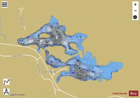 Saguay, Lac depth contour Map - i-Boating App