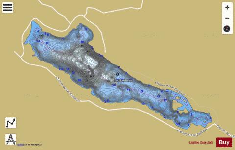 Baribeau, Lac depth contour Map - i-Boating App