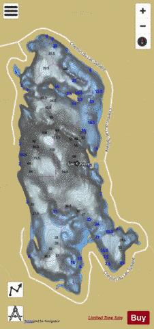 Sylvere, Lac depth contour Map - i-Boating App