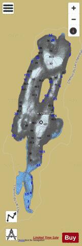 Chevreuil, Lac depth contour Map - i-Boating App