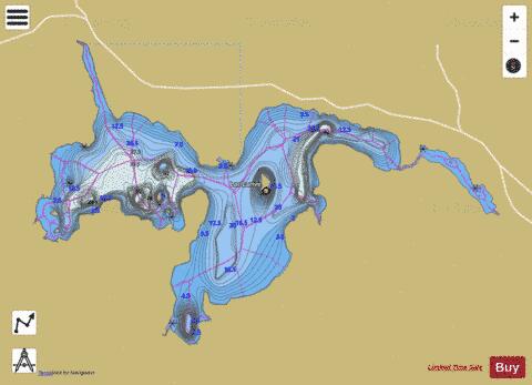 Larive, Lac depth contour Map - i-Boating App