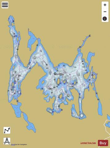 Poigan, Lac depth contour Map - i-Boating App