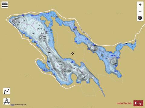 Souris, Lac des depth contour Map - i-Boating App