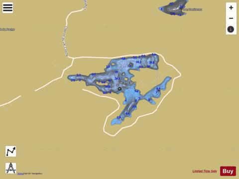Coeur, Lac en depth contour Map - i-Boating App