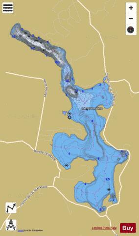 Quenouille, Lac depth contour Map - i-Boating App
