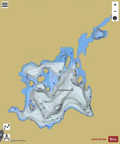 Saint-Thomas, Lac depth contour Map - i-Boating App