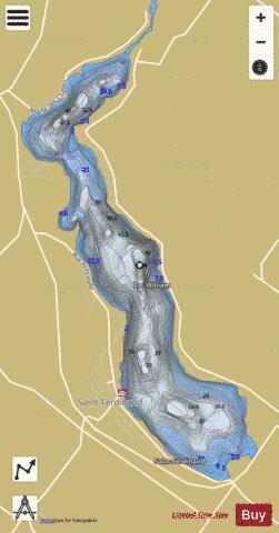 William, Lac depth contour Map - i-Boating App