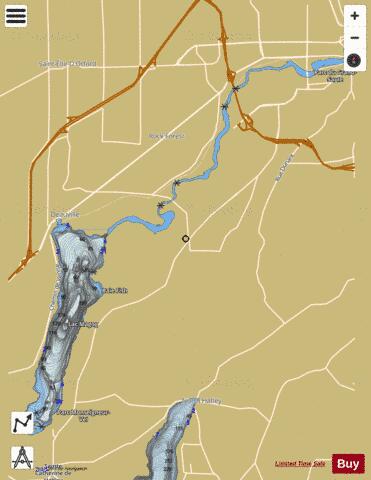 Magog, Lac depth contour Map - i-Boating App