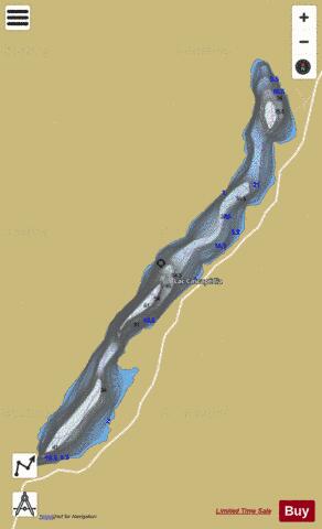 Cascapedia, Lac depth contour Map - i-Boating App