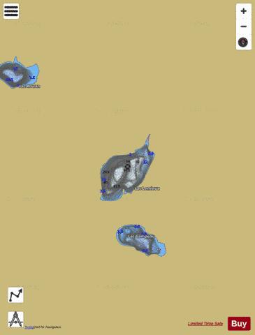 Lemieux, Lac depth contour Map - i-Boating App