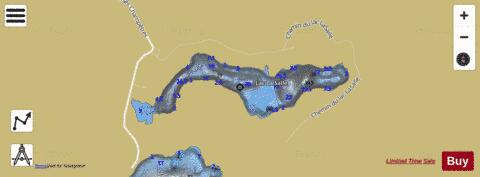 La Salle, Lac depth contour Map - i-Boating App