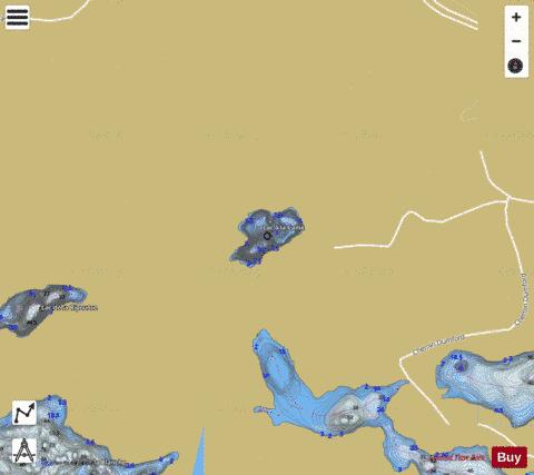 Caille, Lac a la depth contour Map - i-Boating App