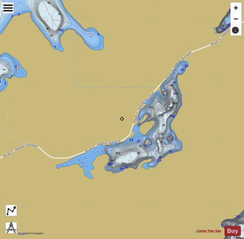 Devlin, Lac depth contour Map - i-Boating App