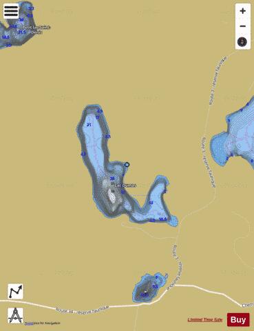 Dumas, Lac depth contour Map - i-Boating App