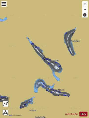Coderre, Lac depth contour Map - i-Boating App