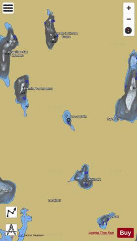 Foin, Lac au depth contour Map - i-Boating App