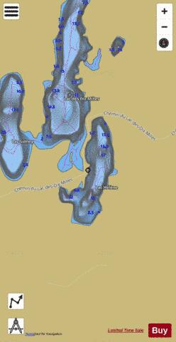 Helene, Lac depth contour Map - i-Boating App